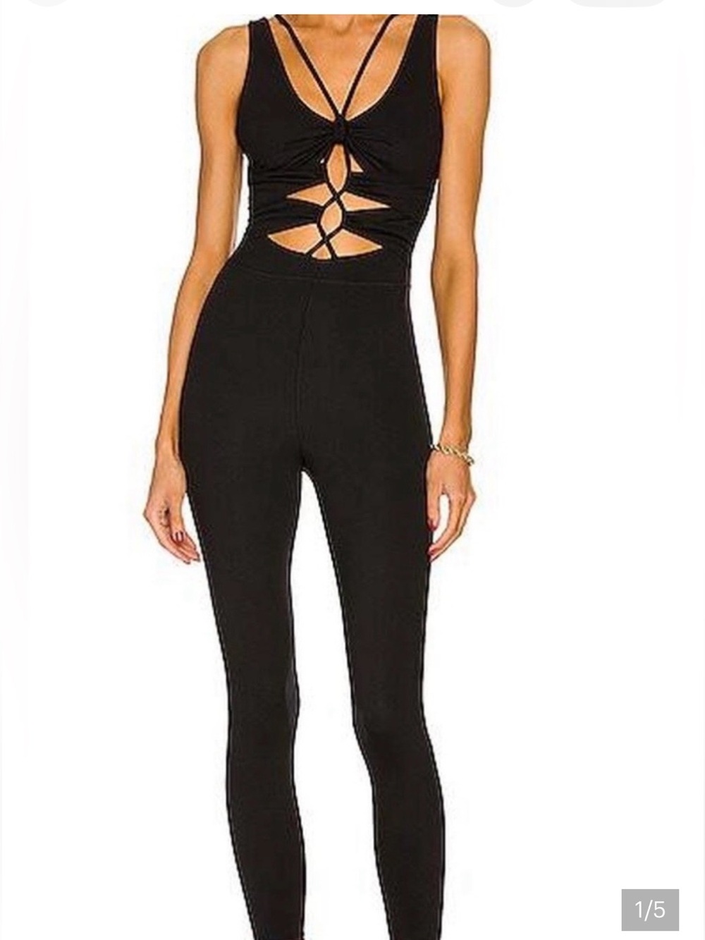 New patbo Black Cutout Tie-Front Jumpsuit from revolve $298